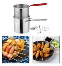 kit Olla Freidora De Acero Inoxidable